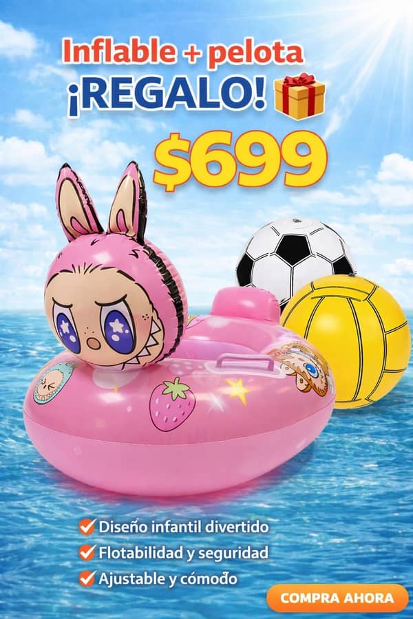 Inflable salvavida + pelota regalo 